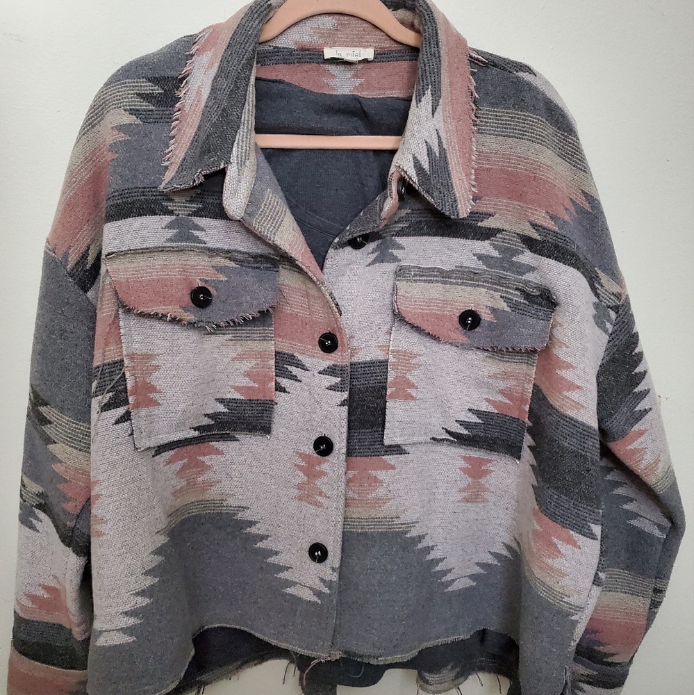 Shacket Aztec/Western Oversized